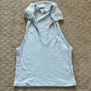 Fashion Nova Gray Polo Tank Top